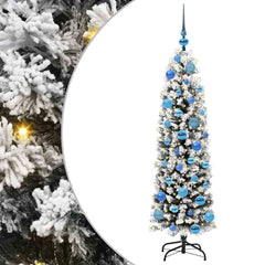 vidaXL Artificial Christmas Tree with 150 LEDs with Stand Green 150 cm 2