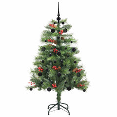 vidaXL Artificial Christmas Tree 150 LEDs Warm White PVC and Metal 4