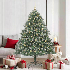 Artificial Christmas Tree Green 180 cm with LEDs&gold balls