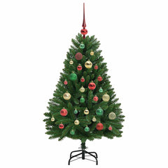vidaXL Artificial Christmas Tree 120 cm 150 LEDs Warm White Green 6