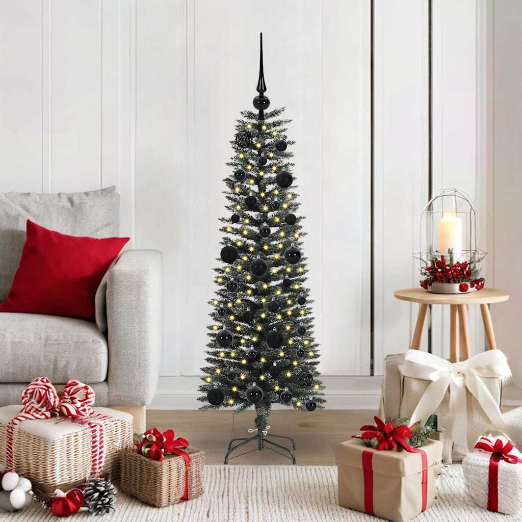 vidaXL Artificial Christmas Tree with 150 LEDs with Stand Green 120 cm 1