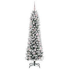 vidaXL Artificial Christmas Tree White 150 cm 4