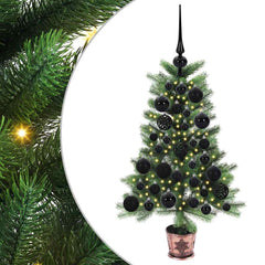 vidaXL Christmas Tree with 150 LEDs with Stand Green 65 cm PE 2