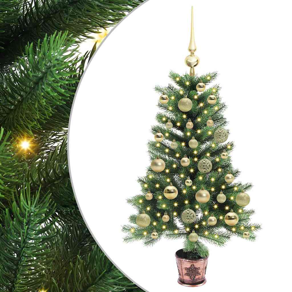 vidaXL Christmas Tree with 150 LEDs with Stand Green 90 cm PE 2