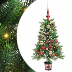 vidaXL Christmas Tree with 150 LEDs with Stand Green 90 cm PE 2