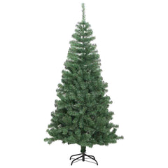 Christmas Tree PVC 120 cm Green with 150 LEDs&black balls
