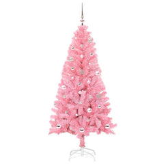 vidaXL Christmas Tree Pink 150 cm PVC 3