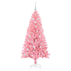 vidaXL Christmas Tree Pink 150 cm PVC 3