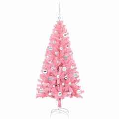 vidaXL Christmas Tree Pink 150 cm PVC 4