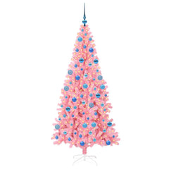 vidaXL Christmas Tree Pink 180 cm PVC 3