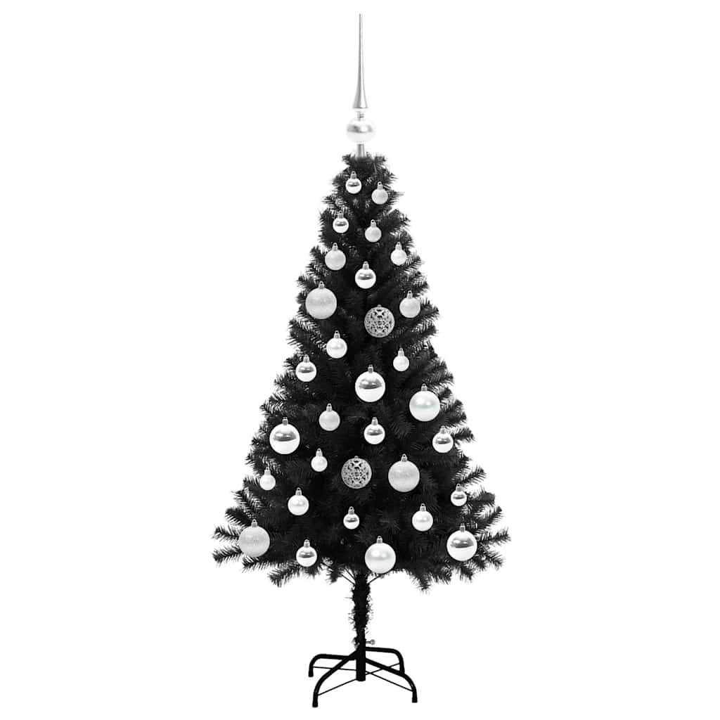 vidaXL Christmas Tree Black 120 cm PVC 4