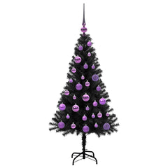 vidaXL Christmas Tree Black 120 cm PVC 4