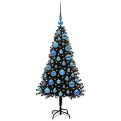 vidaXL Christmas Tree Black 120 cm PVC 3