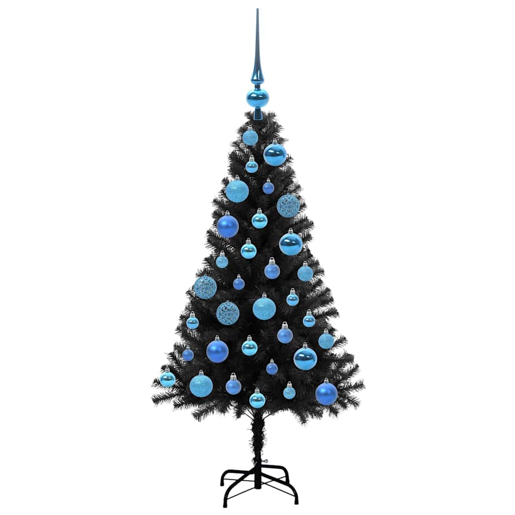 vidaXL Christmas Tree Black 120 cm PVC 4