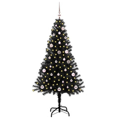 vidaXL Christmas Tree Black 150 cm PVC 2