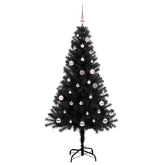 vidaXL Christmas Tree Black 150 cm PVC 3