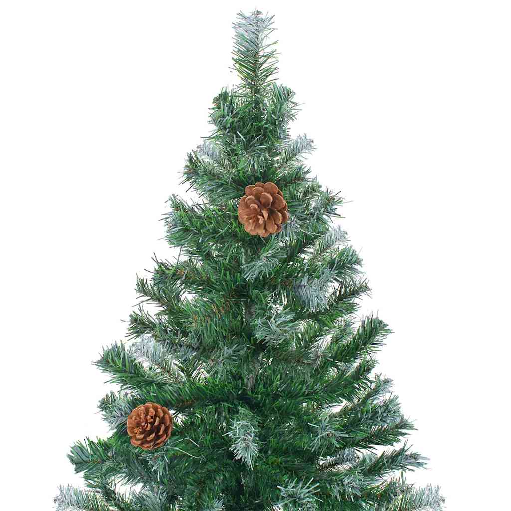 vidaXL Artificial Christmas Tree with Stand Green 180 cm PVC and Steel 6