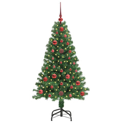vidaXL Artificial Christmas Tree with 150 LEDs with Stand Green 120 cm 3