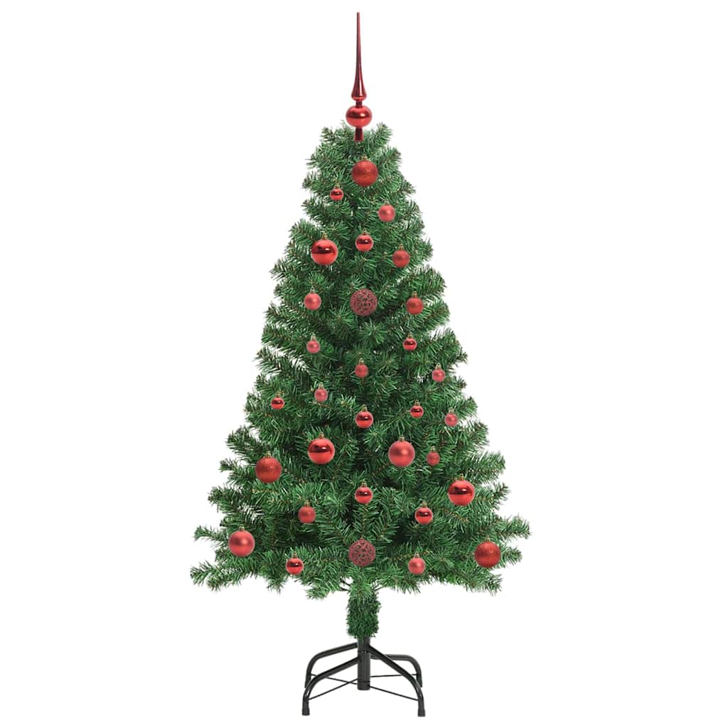 vidaXL Artificial Christmas Tree with 150 LEDs with Stand Green 120 cm 4