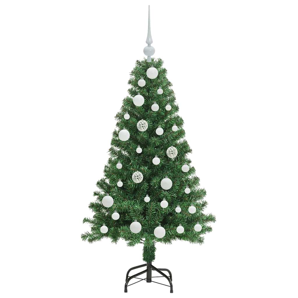 vidaXL Artificial Christmas Tree with 150 LEDs with Stand Green 120 cm 4