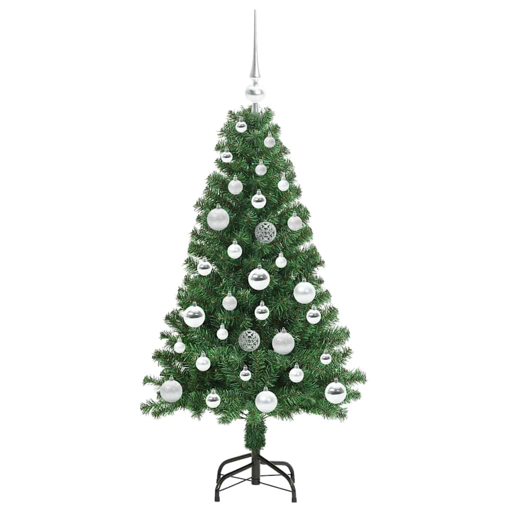 vidaXL Artificial Christmas Tree with 150 LEDs with Stand Green 120 cm 4
