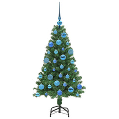 vidaXL Artificial Christmas Tree with 150 LEDs with Stand Green 120 cm 4