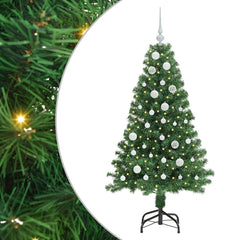 vidaXL Artificial Christmas Tree with 150 LEDs with Stand Green 150 cm 2