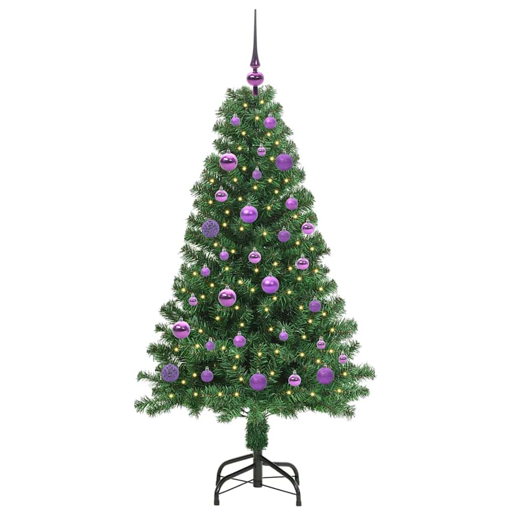 vidaXL Artificial Christmas Tree with 150 LEDs with Stand Green 150 cm 3