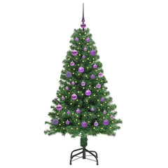 vidaXL Artificial Christmas Tree with 150 LEDs with Stand Green 150 cm 3