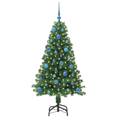 vidaXL Artificial Christmas Tree with 150 LEDs with Stand Green 150 cm 3