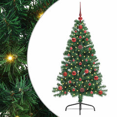 vidaXL Artificial Pre-lit Christmas Tree Green 120 cm PVC 2