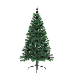 vidaXL Artificial Pre-lit Christmas Tree Green 120 cm PVC 4