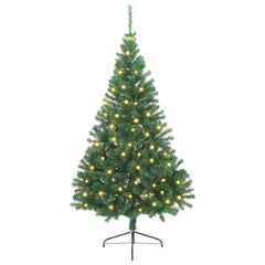 Artificial Pre-lit Christmas Tree PVC 240 cm Green without baubles