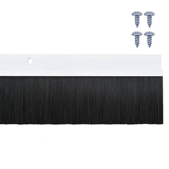 vidaXL Screw-on Door Brush Seals 12 pcs White 100 cm Aluminium Alloy 6