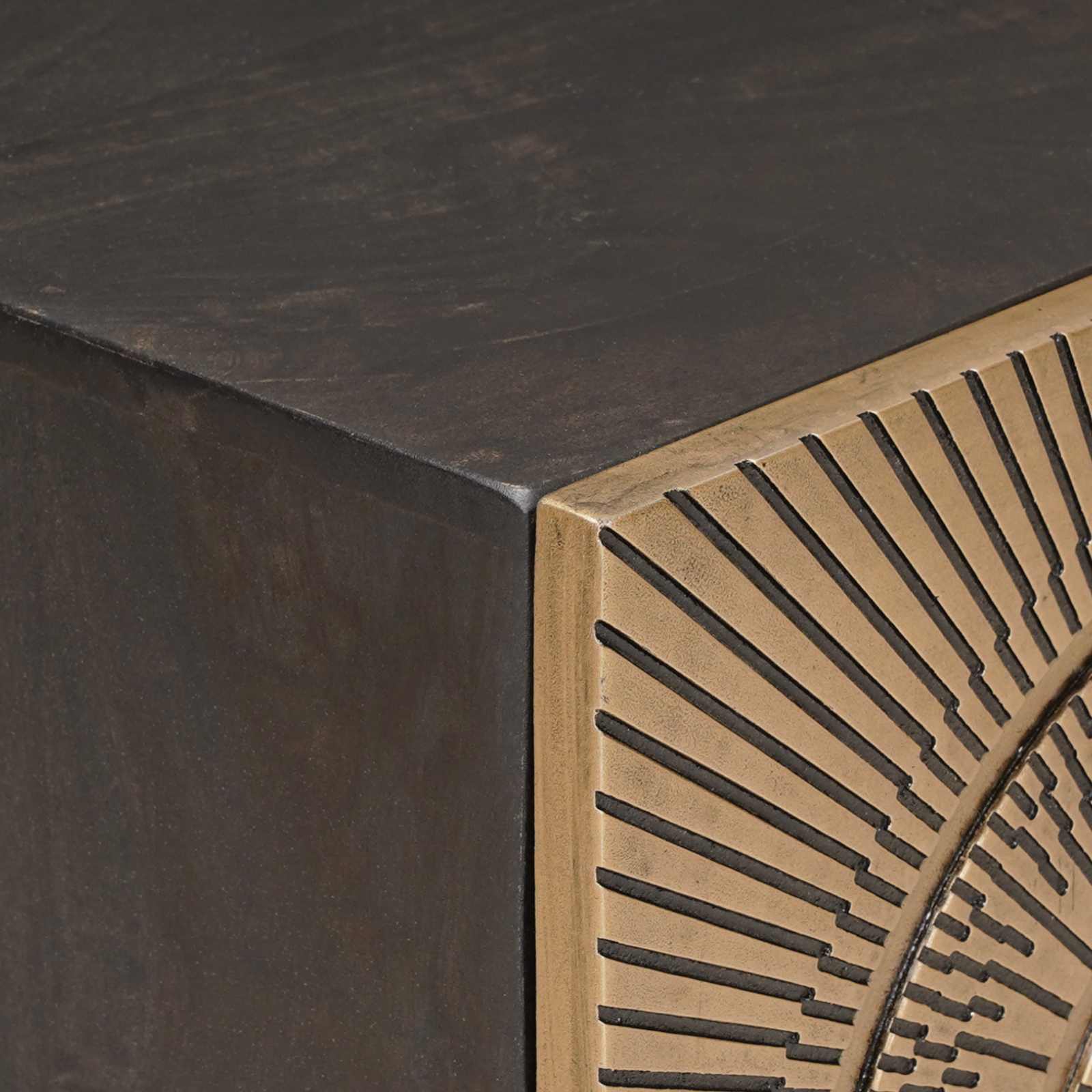 vidaXL TV Cabinet with Drawer with Shelf Brass 105 x 30 x 50 cm 6