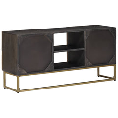 vidaXL TV Cabinet with Drawer with Shelf Brass 105 x 30 x 50 cm 5