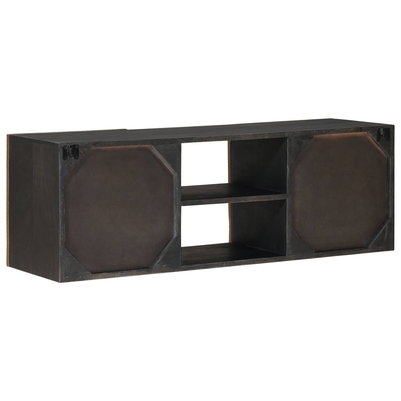 vidaXL TV Cabinet with Shelf with Storage Brass 105 x 30 x 35 cm 5