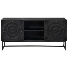 vidaXL TV Cabinet Black 105 x 30 x 54 cm 5