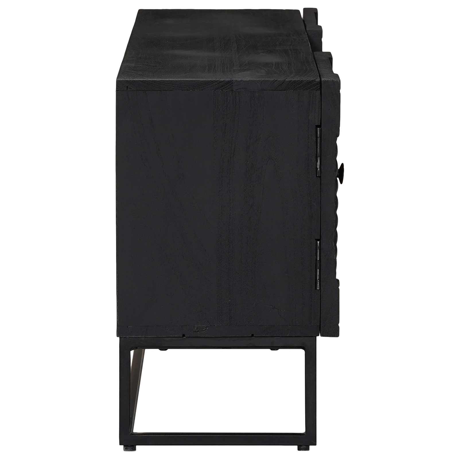 vidaXL TV Cabinet Black 105 x 30 x 54 cm 6
