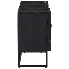 vidaXL TV Cabinet Black 105 x 30 x 54 cm 6
