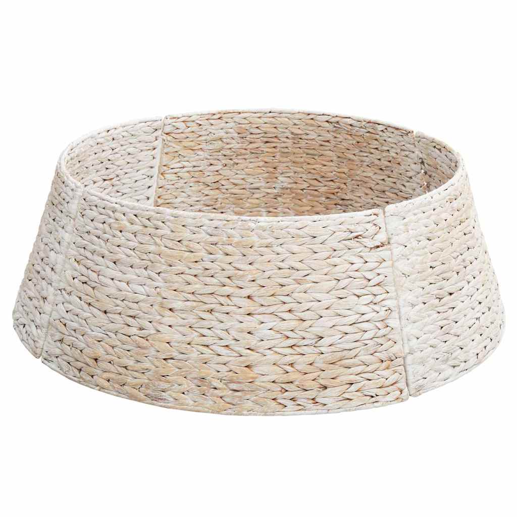 vidaXL Christmas Tree Collar Round White 75 x 75 x 25 cm 2