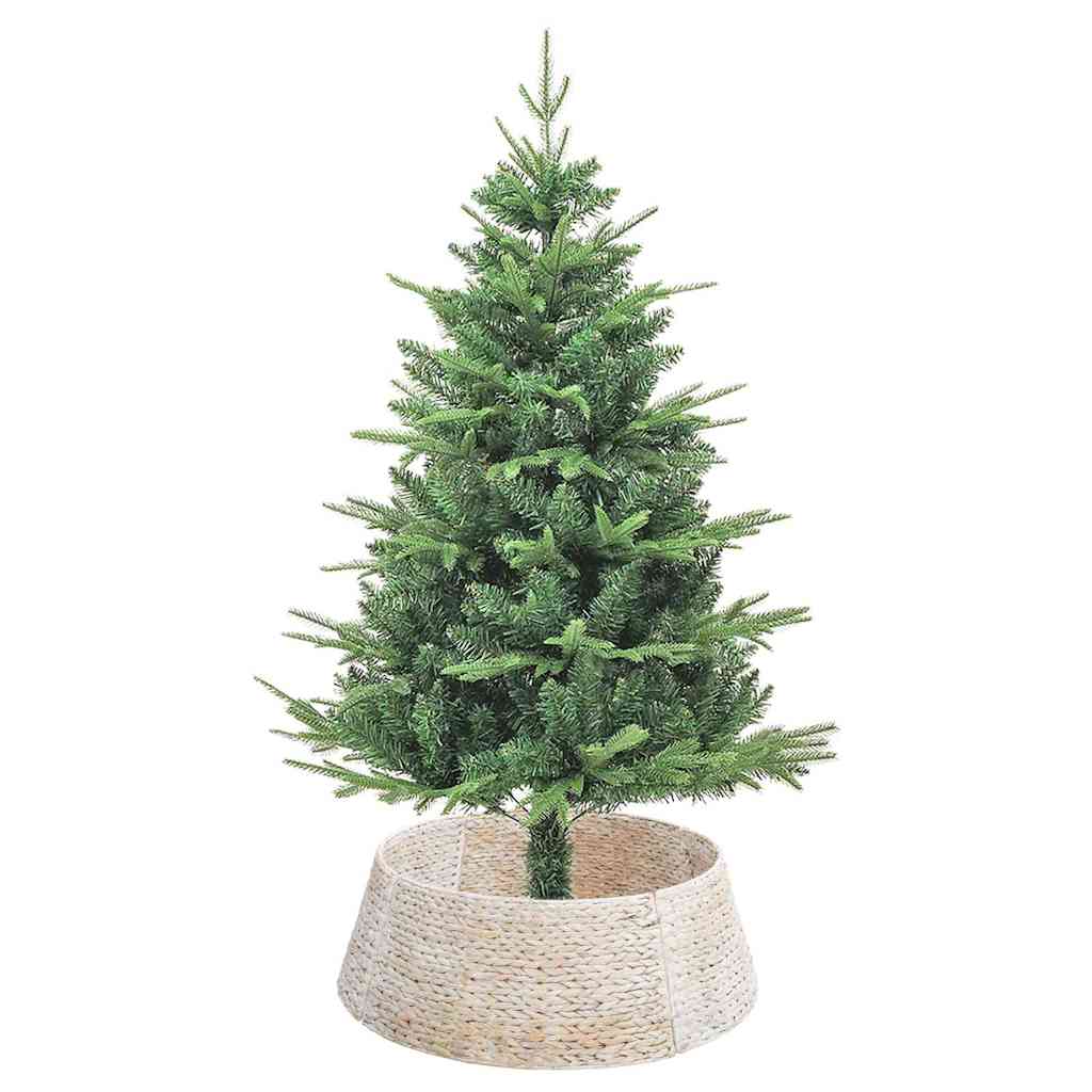 vidaXL Christmas Tree Collar Round White 75 x 75 x 25 cm 3