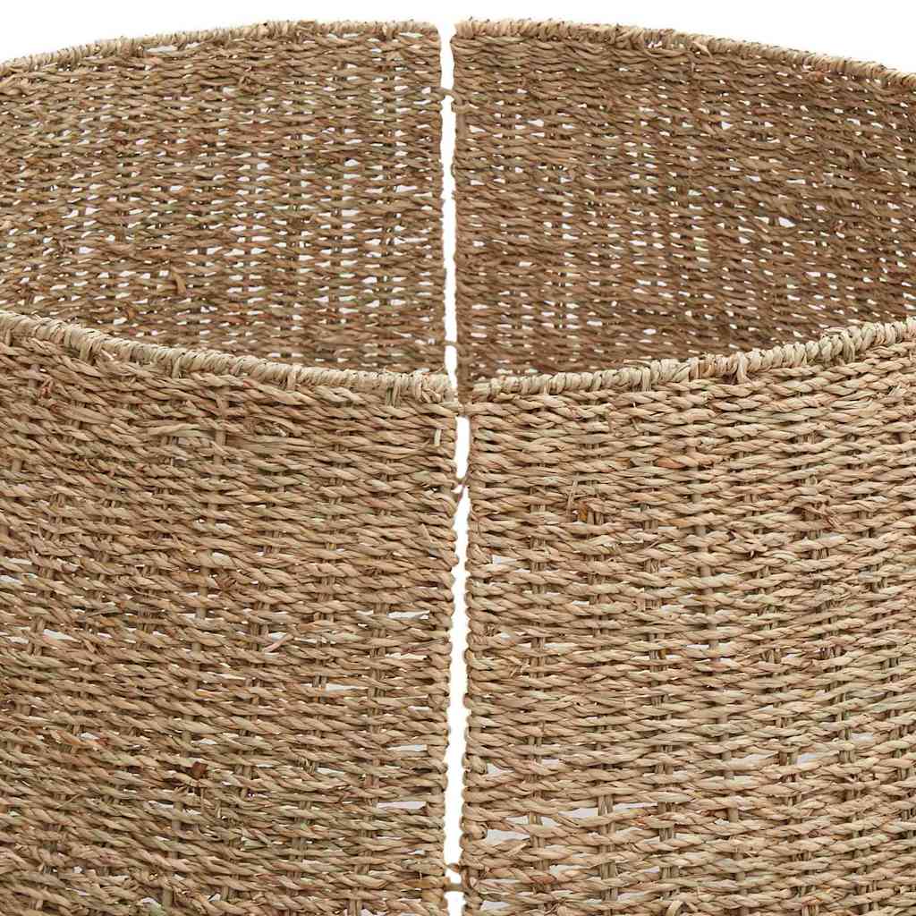 vidaXL Christmas Tree Collar Round Natural 105 x 105 x 28 cm Seagrass 6