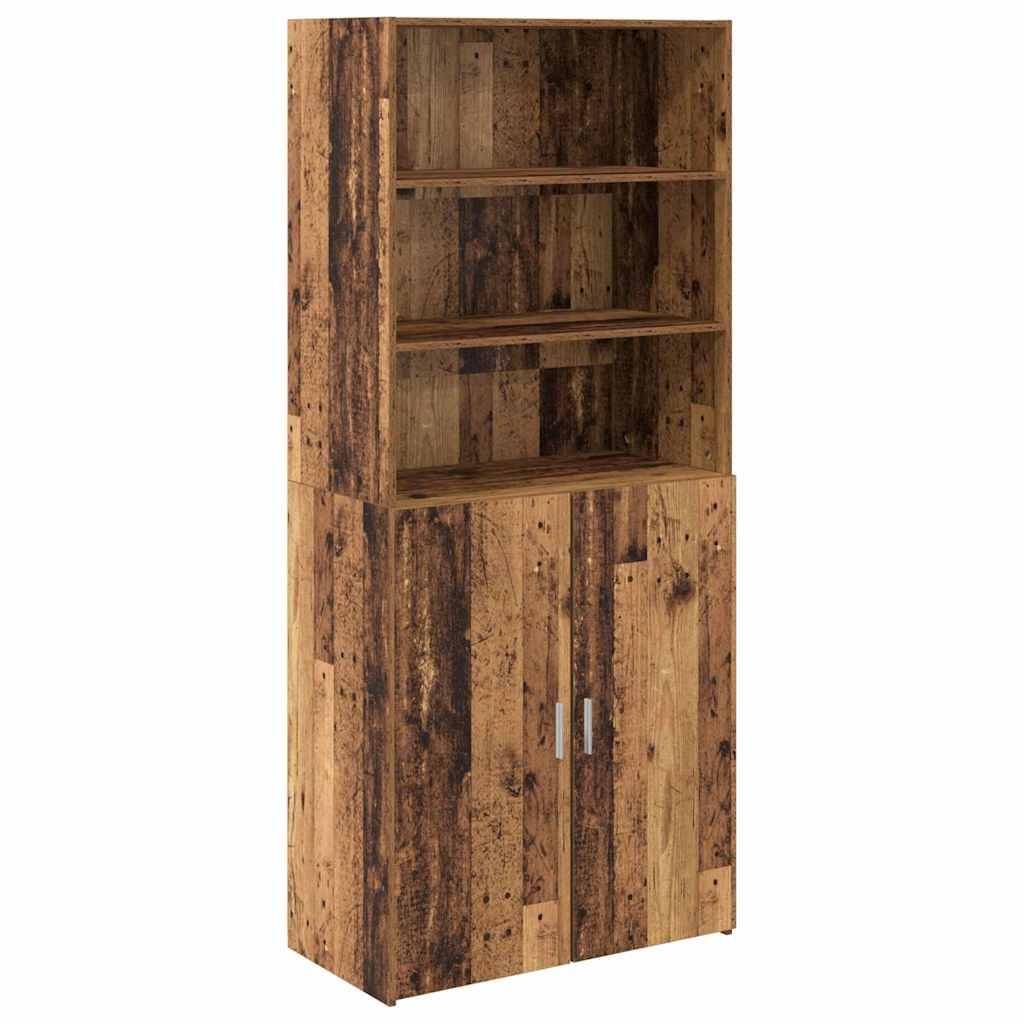 Highboard 80 x 42.5 x 185 cm Engineered Wood Old wood