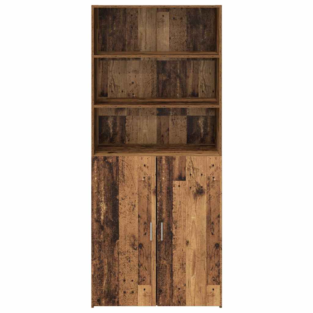 Highboard 80 x 42.5 x 185 cm Engineered Wood Old wood