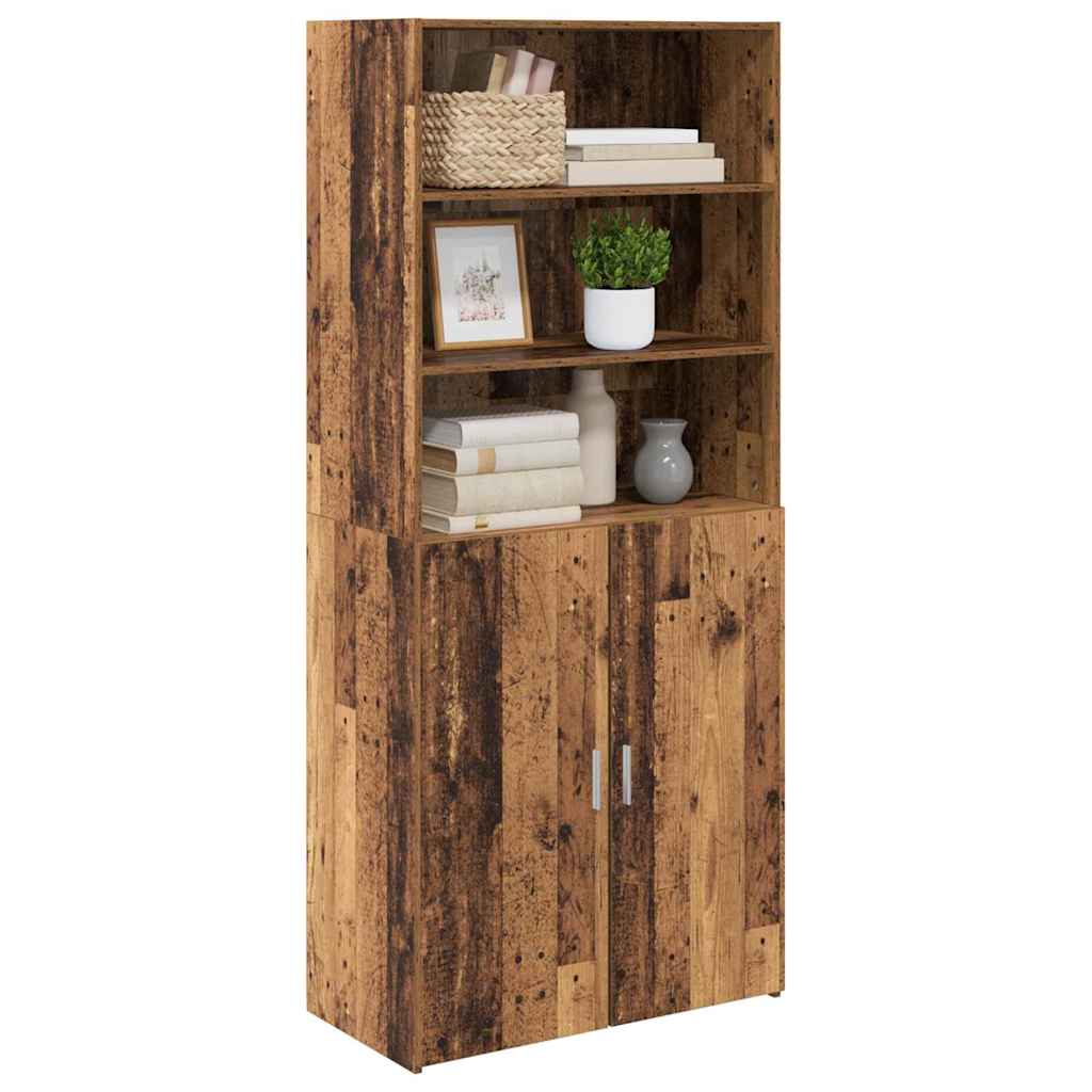 Highboard 80 x 42.5 x 185 cm Engineered Wood Old wood