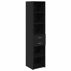 Highboard 40 x 42.5 x 185 cm Engineered Wood Black oak