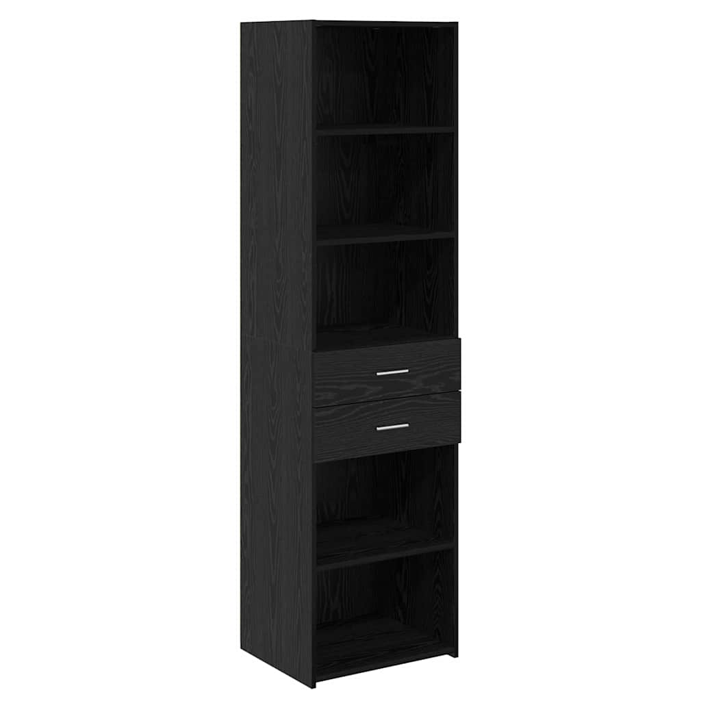 Highboard 50 x 42.5 x 185 cm Engineered Wood Black oak