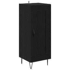 Highboard 34.5x34x180 cm Engineered Wood 1 Wood Door Black oak