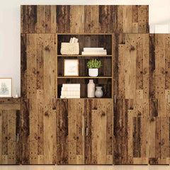 Storage Cabinet 80 x 42.5 x 225 cm Engineered Wood Old wood